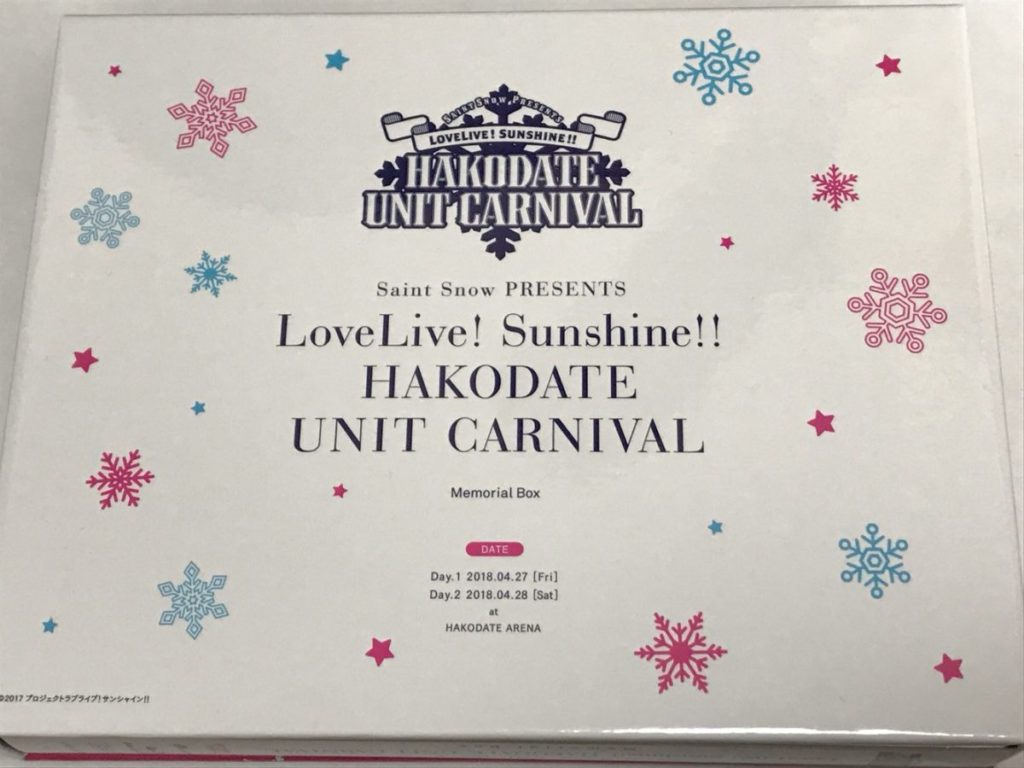 「SAINT SNOW PRESENTS LOVELIVE! SUNSHINE!! HAKODATE UNIT CARNIVAL」 Blu-ray 